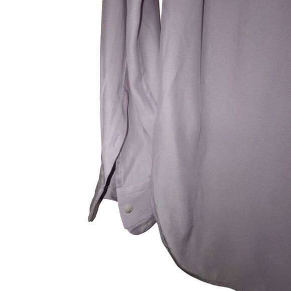 Rag‎ & Bone Victor Silk Wrap Blouse Lilac Size XS High Low Hemline - Picture 10 of 12